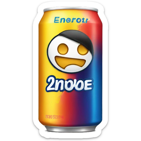 energy drink sticker