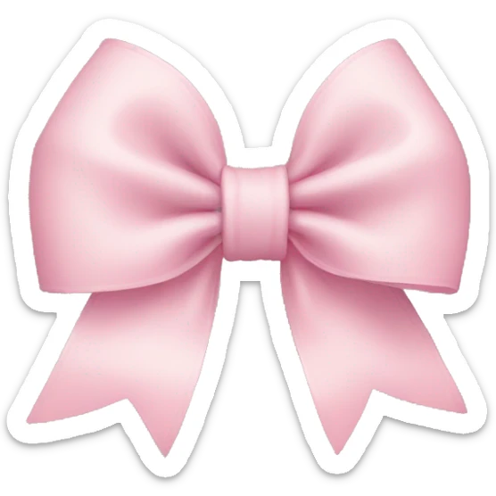 Light pink bow  sticker
