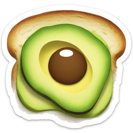 avocado toast  sticker