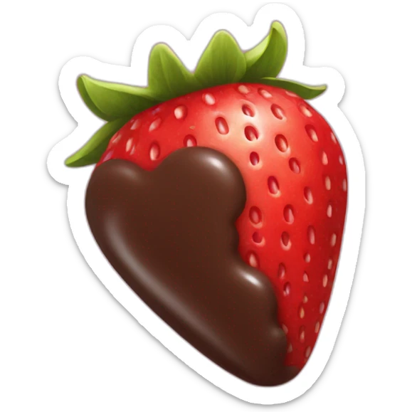 Chocolate strawberry  sticker