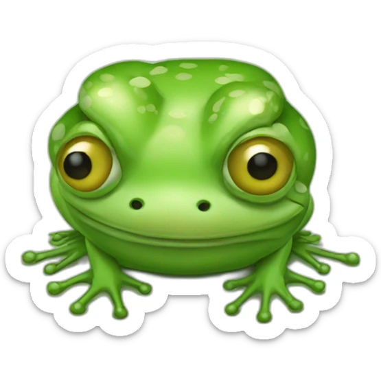 frog sick sticker