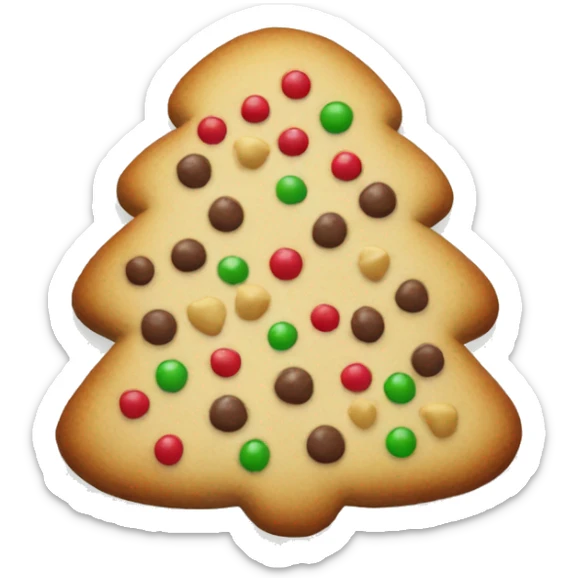 Christmas cookie sticker