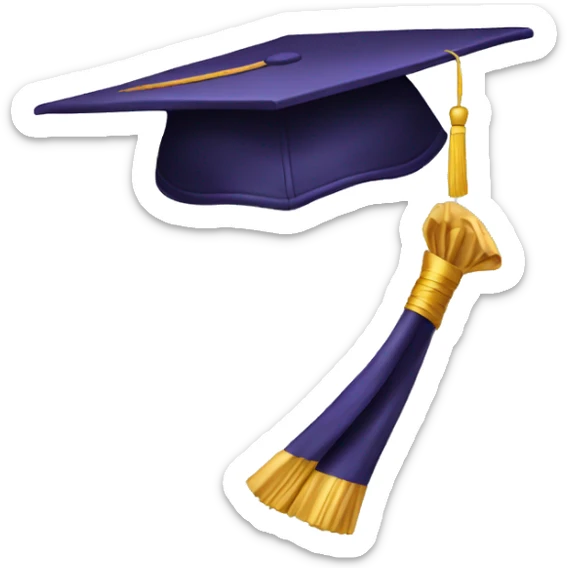 aesthetic graduation cap sticker