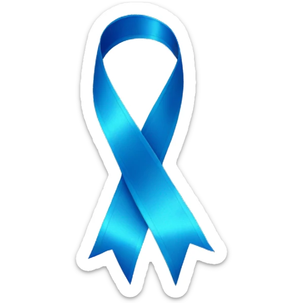 blue ribbon sticker