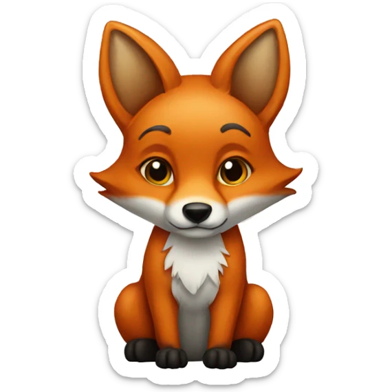Fox sticker