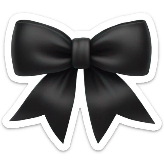 black bow sticker