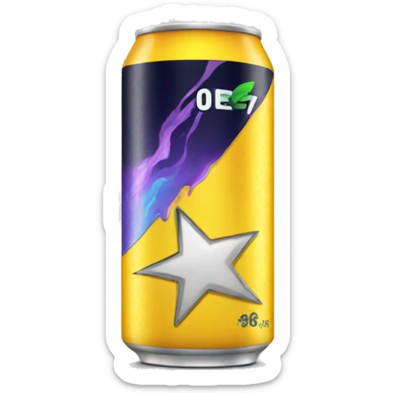 Energy drink sticker