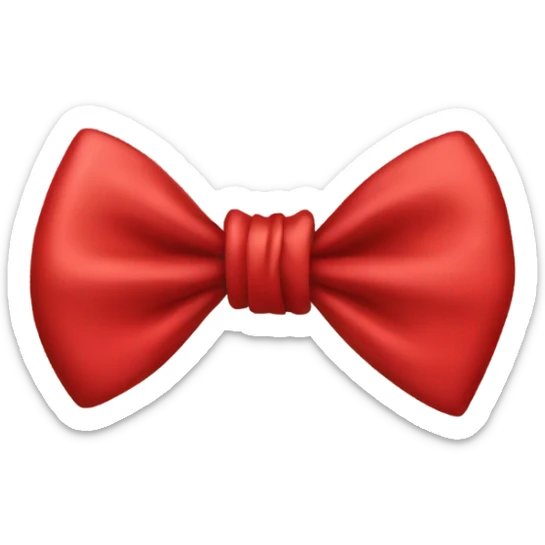 Red bow sticker