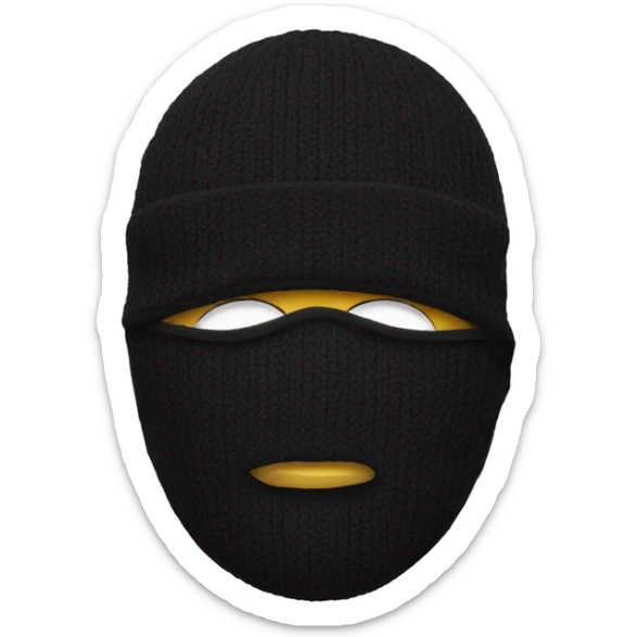 ski mask sticker