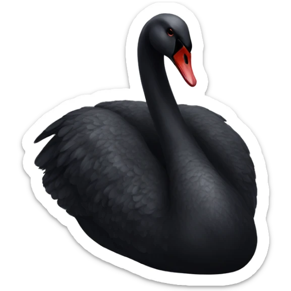 Black swan sticker