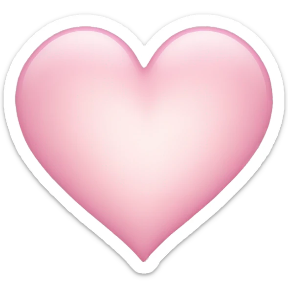 Light pink heart  sticker