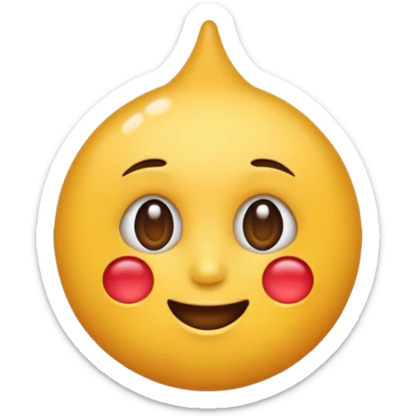 Maak een grappige emoji die je kan sturen bij ongemakkelijke momenten sticker