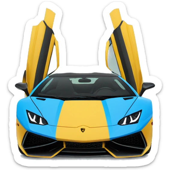 Lamborghini, Blau sticker