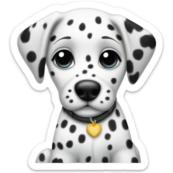 Dalmatian puppy sticker