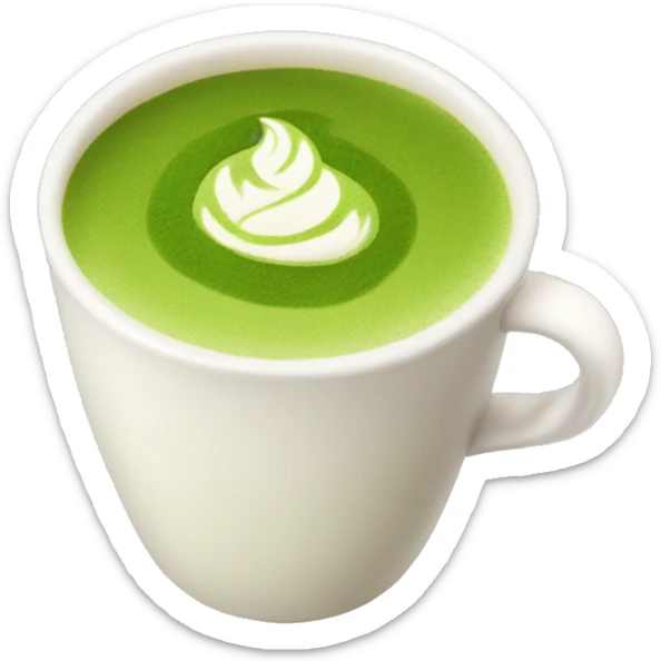 matcha latte  sticker