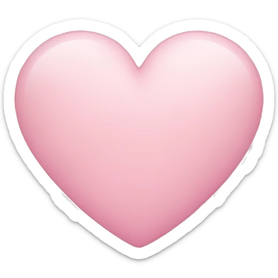 Light pink heart  sticker