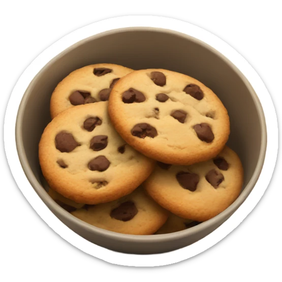 Bowl of cookies sticker