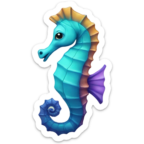 seahorse sticker