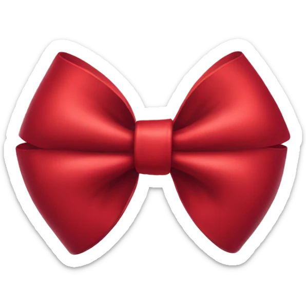 Red bow sticker