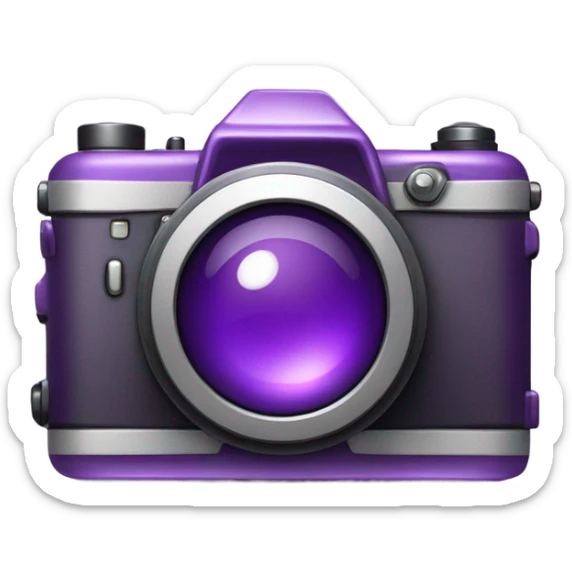 Violet camera sticker
