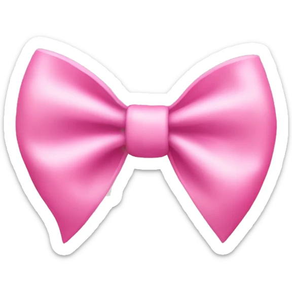lights pink bow sticker