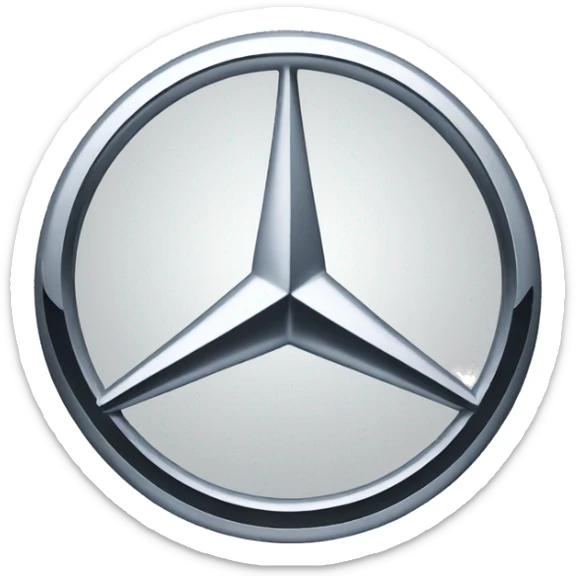 Mercedes logo sticker