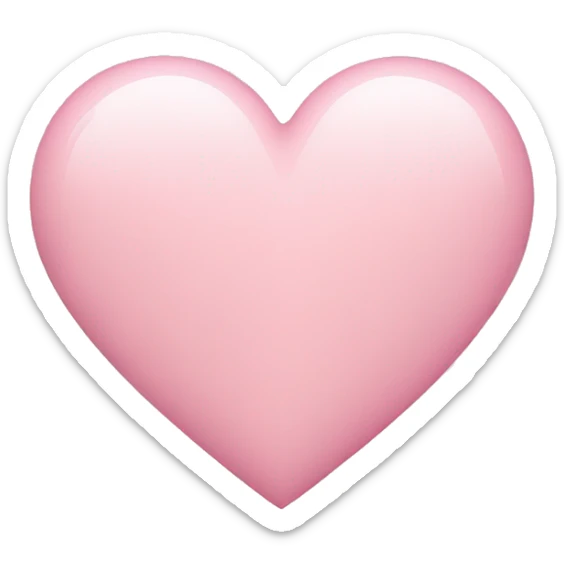 Light pink heart sticker