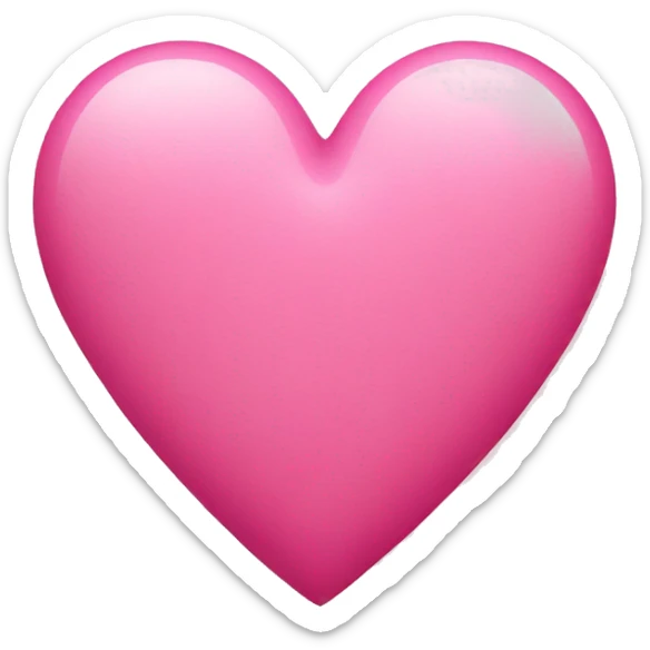 Pink heart sticker