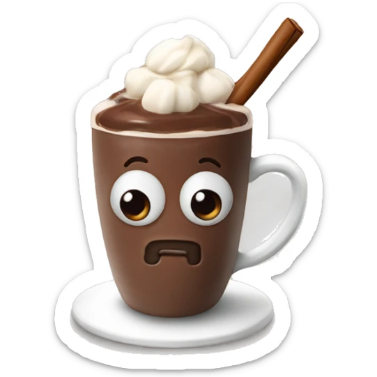Hot chocolate sticker