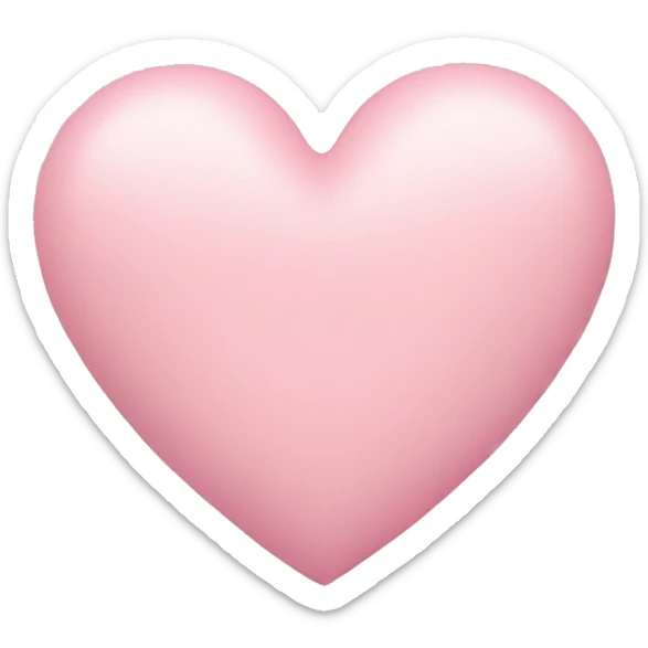 Pastel pink heart sticker
