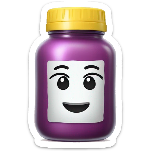 create an emoji in the form of a jar of styling product with the inscription cool sticker