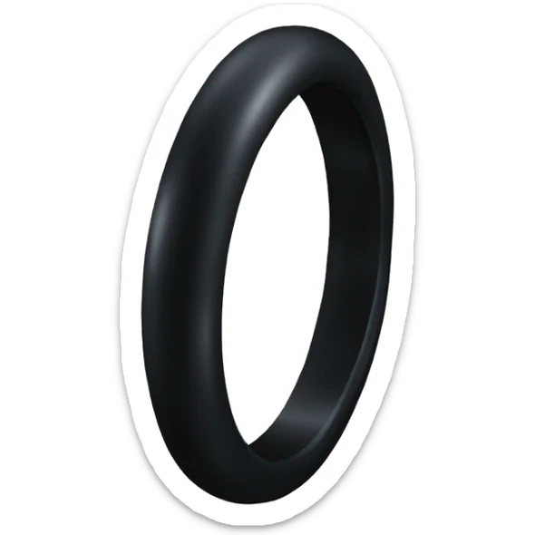 Black ring  sticker