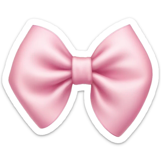 light pink bow sticker