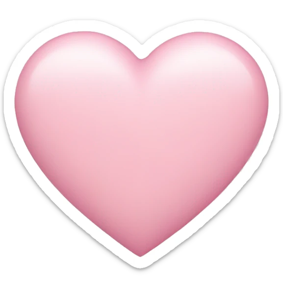 Pastel pink heart  sticker