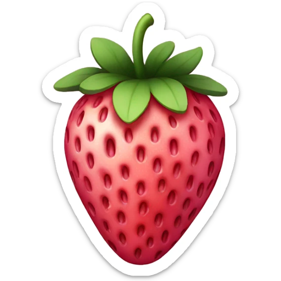 Pink strawberry sticker
