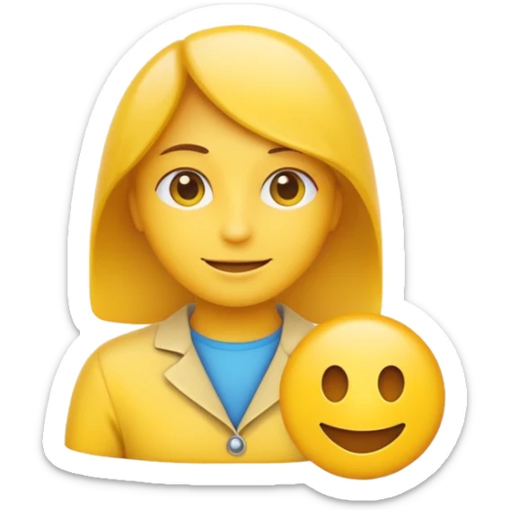 I want an emoji-style label with the text “AI Job” on it. sticker