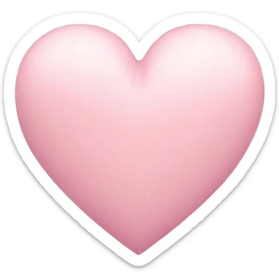 pastel pink heart  sticker