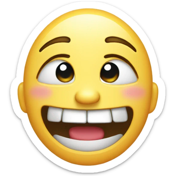 Crying laughing  sticker
