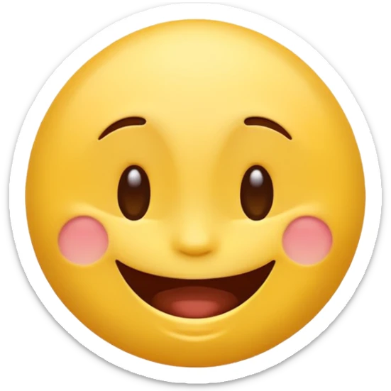 emoji but hes is happy and laugh upside down sticker