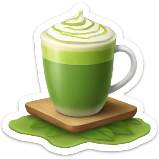 matcha latte sticker