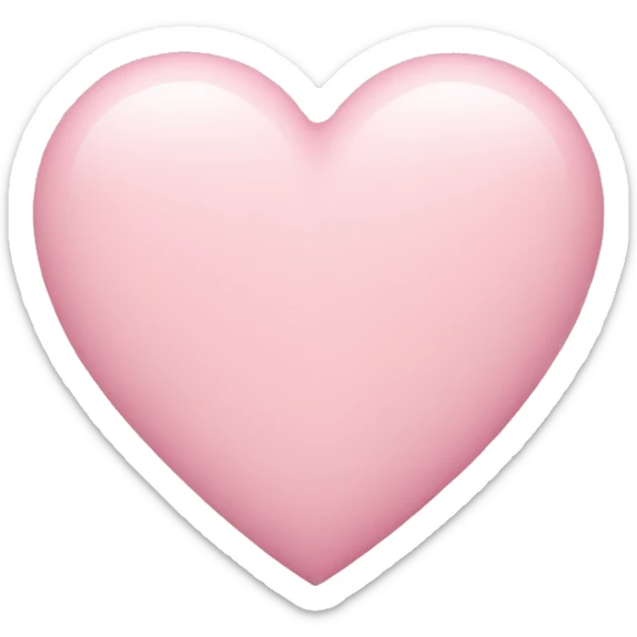 pastel pink heart sticker
