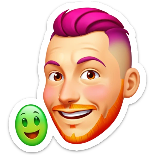 Animated character sticker