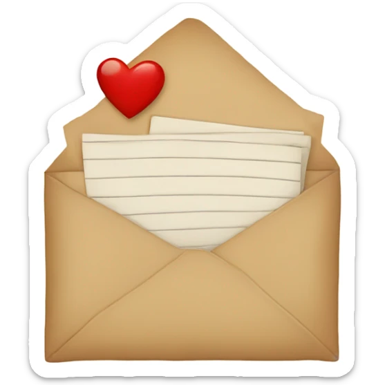 Love letter sticker