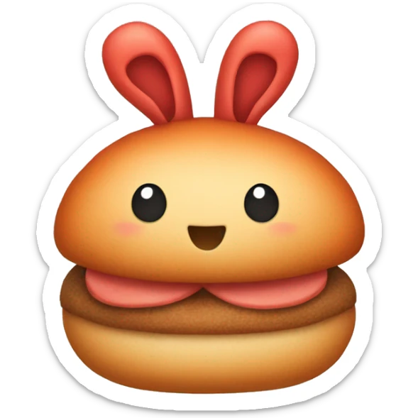 Red bun sticker
