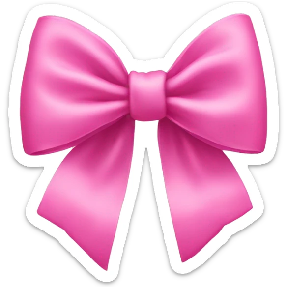 pink bow sticker
