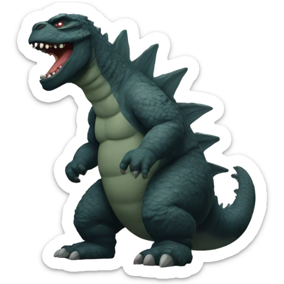 godzilla sticker