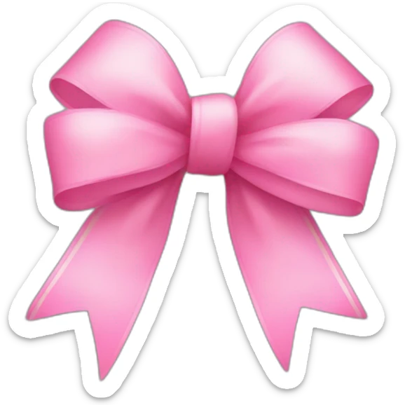cute pink bow sticker