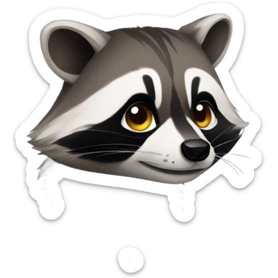 Raccoon sticker