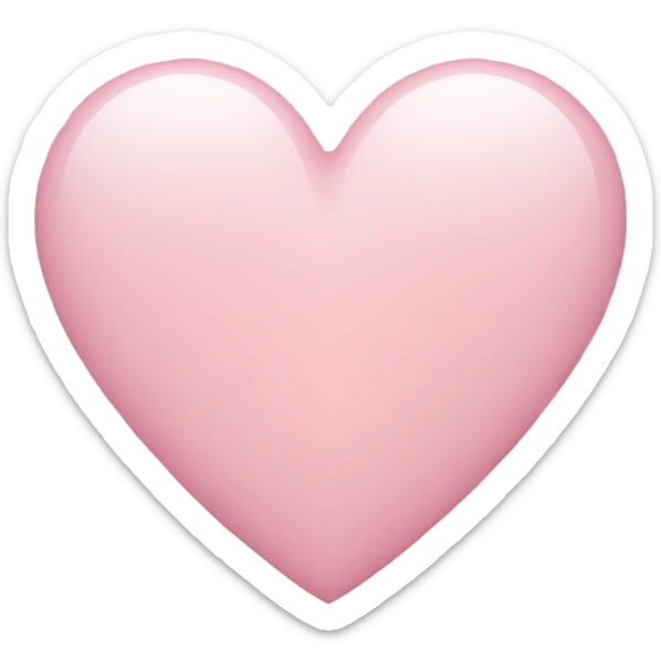 Light pink Heart  sticker