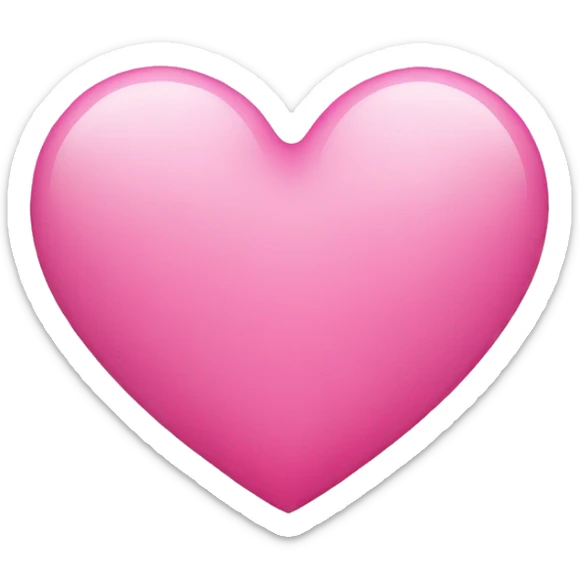 Pink heart sticker